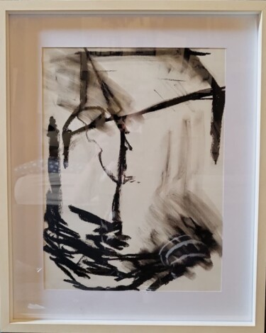 Painting titled "Table" by Defne Alok, Original Artwork, Graphite