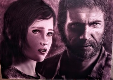 Painting titled "The Last of us" by Defou-Aerographie, Original Artwork, Airbrush