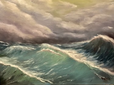 Картина под названием "Storm" - Degeneart, Подлинное произведение искусства, Масло