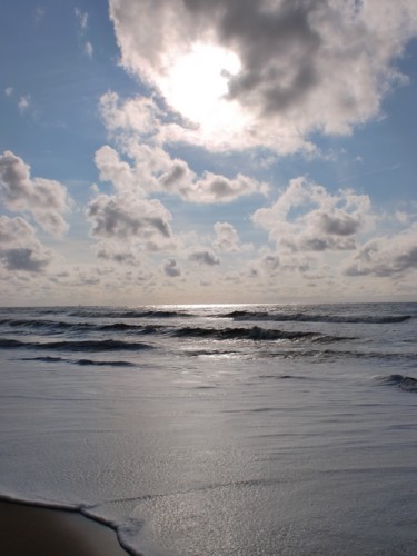 Photographie intitulée "Noordzee strand" par Thea De Gier, Œuvre d'art originale