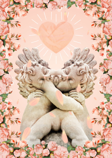 Digital Arts titled "True Love" by Dégun, Original Artwork, Photo Montage