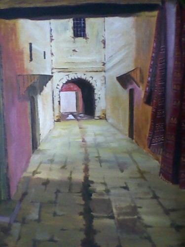 Painting titled "marrakech" by Mounir Dehane, Original Artwork