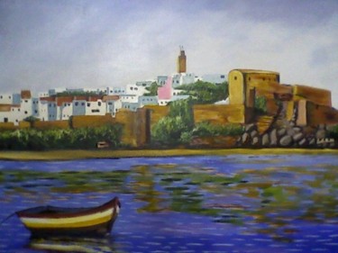 Peinture intitulée "oudayas_rabat" par Mounir Dehane, Œuvre d'art originale, Huile