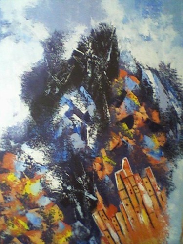 Peinture intitulée "Marocainement" par Mounir Dehane, Œuvre d'art originale, Huile