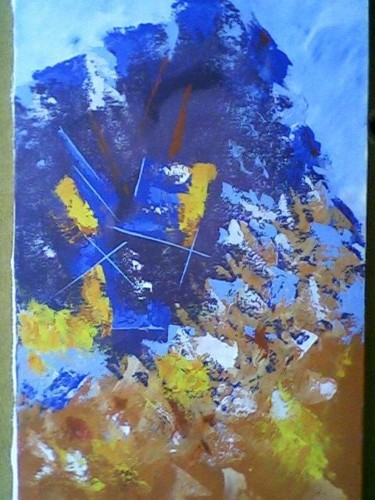 Malerei mit dem Titel "Earth" von Mounir Dehane, Original-Kunstwerk, Öl