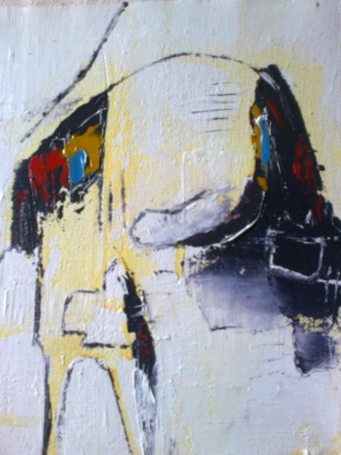 Painting titled "Abstrait 003" by Mounir Dehane, Original Artwork