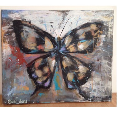 Painting titled "Butterfly" by Ilona Shmonova, Original Artwork, Acrylic