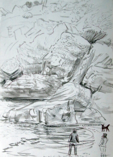 Drawing titled "Exercise 6" by Dejan Djurovic, Original Artwork, Ink