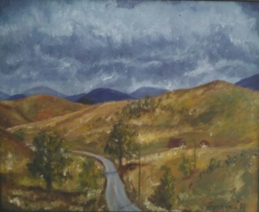 Painting titled "Zlatibor" by Dejan Gulicoski, Original Artwork, Oil