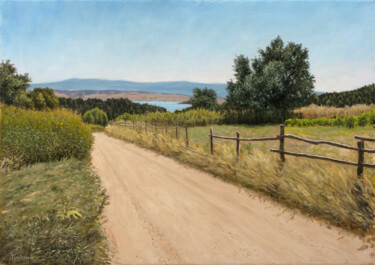 Painting titled "Summer" by Dejan Trajkovic, Original Artwork, Oil