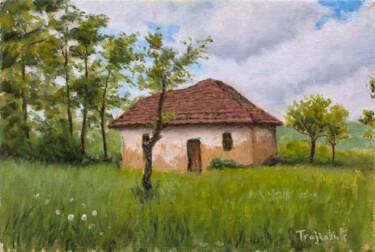 Painting titled "Abandoned Home" by Dejan Trajkovic, Original Artwork, Oil