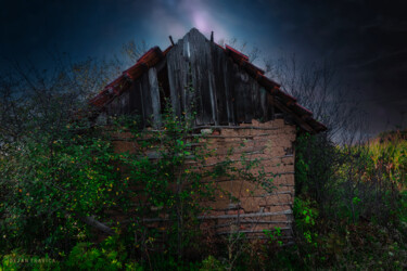 Fotografía titulada "An old abandoned hut" por Dejan Travica, Obra de arte original, Fotografía digital