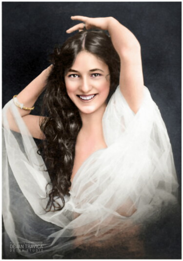 Fotografie getiteld "Evelyn Nesbit 1884-…" door Dejan Travica, Origineel Kunstwerk, Film fotografie