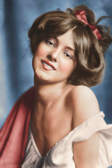 「Evelyn Nesbit a pop…」というタイトルの写真撮影 Dejan Travicaによって, オリジナルのアートワーク, アナログ写真