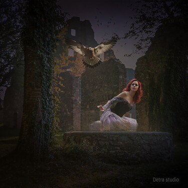 Photography titled "The Girl And The Ha…" by Dejan Travica, Original Artwork, Manipulated Photography