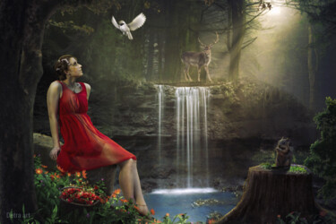 Photography titled "Beauty in the forest" by Dejan Travica, Original Artwork, Manipulated Photography