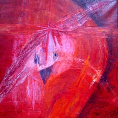 Pintura intitulada "Parade oiseau 2" por Dejeni, Obras de arte originais, Óleo