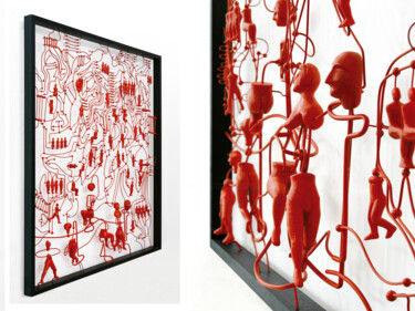 "gym-146x156-cm-asse…" başlıklı Heykel Dek tarafından, Orijinal sanat, Ahşap