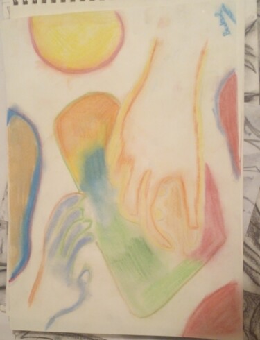Malerei mit dem Titel "Abstracto" von Beck Sol, Original-Kunstwerk, Pastell