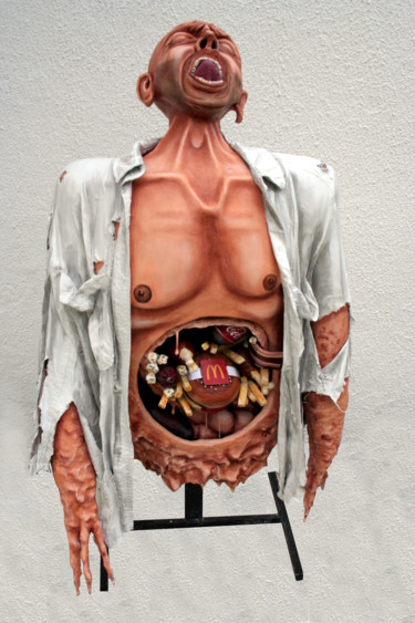 Sculpture titled "Toxic" by Dekoque, Original Artwork, Resin
