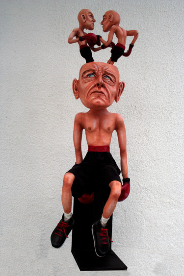 Sculptuur getiteld "internal struggle" door Dekoque, Origineel Kunstwerk, Keramiek