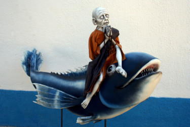 Escultura intitulada "Free spirit" por Dekoque, Obras de arte originais, Papel machê