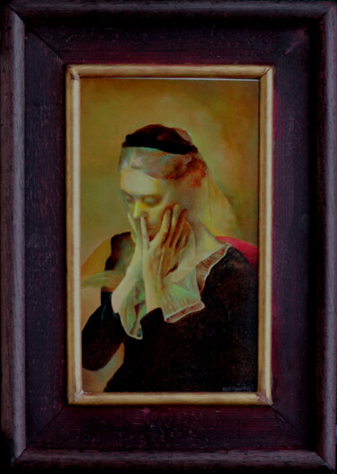 Pittura intitolato "Vergine velata" da Del Giudice Amedeo, Opera d'arte originale, Olio