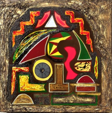 Naissances, Abstrait multicolore Peinture intitulée "Naissances, Abstrai…" par Artedelph, Œuvre d'art originale, Acrylique