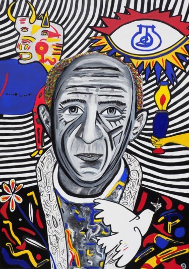 "Picasso et ses tour…" başlıklı Tablo Artedelph tarafından, Orijinal sanat, Mürekkep