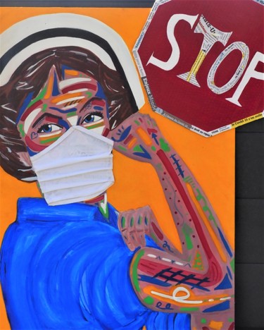 Pintura titulada "Che Enfermera ( Inf…" por Artedelph, Obra de arte original, Acrílico