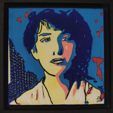 Painting titled "Camille Claudel" by Artedelph, Original Artwork, Acrylic Mounted on Wood Stretcher frame