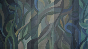 제목이 "Naturata"인 미술작품 Delab로, 원작, 아크릴 나무 들것 프레임에 장착됨