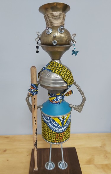 Sculpture titled "KIRIKETTE" by Catherine Delaforge (KTY95), Original Artwork, Metals