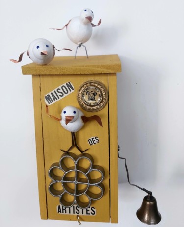 MAISON DES ARTISTES Sculpture intitulée "MAISON DES ARTISTES" par Catherine Delaforge (KTY95), Œuvre d'art originale, Bois