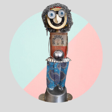 Sculpture titled "MADAME IRMA" by Catherine Delaforge (KTY95), Original Artwork, Aluminium