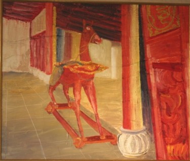Malerei mit dem Titel "SYMBOLIQUE DE TRU V…" von Joel Delafosse, Original-Kunstwerk