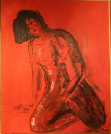 Painting titled "PASSIONATA" by Joel Delafosse, Original Artwork
