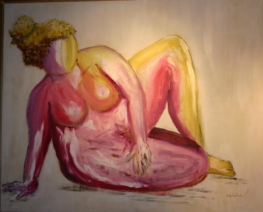 Peinture intitulée "ROSE BONBON" par Joel Delafosse, Œuvre d'art originale, Huile