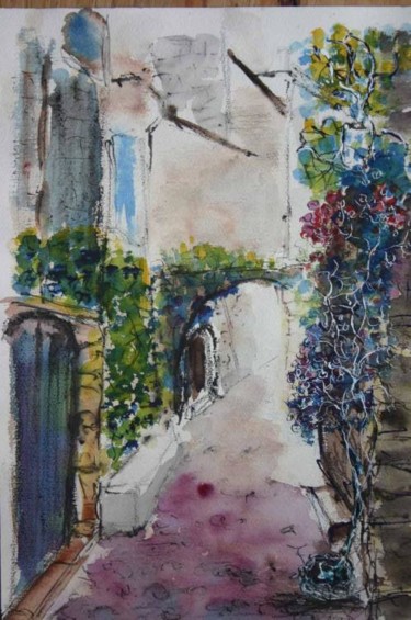 Painting titled "VENCE" by Joel Delafosse, Original Artwork