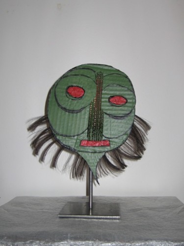 Sculpture intitulée "Vert de rage" par Françoise Delage, Œuvre d'art originale, Autre