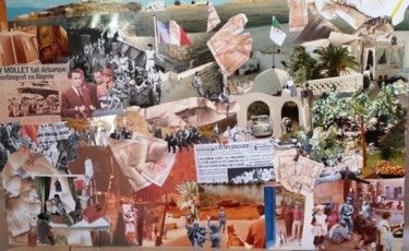 Collages intitolato "Mon Algérie" da Sy-Mo-Vi, Opera d'arte originale, Collages