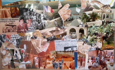 Mon Algérie Collages intitulée "Mon Algérie" par Sy-Mo-Vi, Œuvre d'art originale, Collages