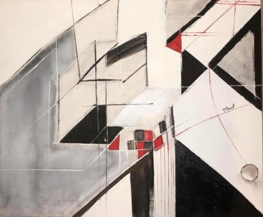 Painting titled "« Déstructuration »" by Ppaul, Original Artwork, Acrylic