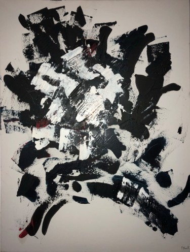 Painting titled "« White night »" by Ppaul, Original Artwork, Acrylic