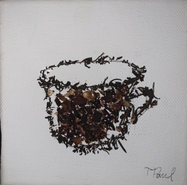 Painting titled "« Tea time »" by Ppaul, Original Artwork, Pencil