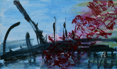 Картина под названием "Still Life 2" - Remi Delaplace, Подлинное произведение искусства, Акрил Установлен на Деревянная рама…