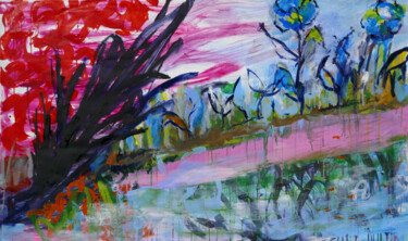 Картина под названием "Still Life 4" - Remi Delaplace, Подлинное произведение искусства, Акрил Установлен на Деревянная рама…