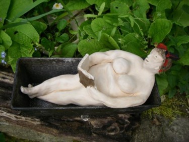 Sculpture intitulée "Le bain..." par Cole, Œuvre d'art originale, Terre cuite