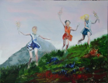 Pittura intitolato "Liberté" da Christian Delavelle, Opera d'arte originale, Acrilico