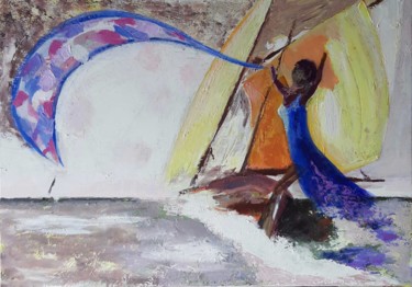 Pintura titulada "Bahia" por Christian Delavelle, Obra de arte original, Acrílico Montado en Bastidor de camilla de madera